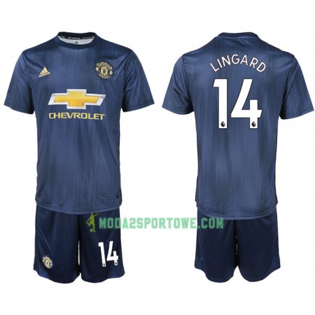 Koszulka Manchester United LINGARD 14 Dziecięcy Trzeci Stroje Piłkarskie 2018/19 Krótki Rękaw